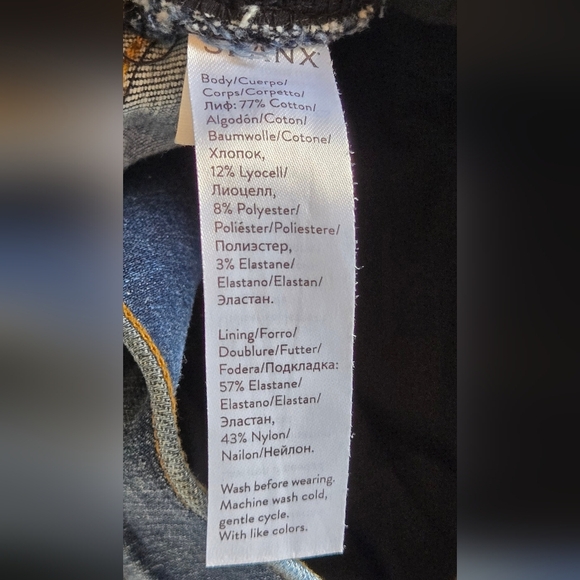 Spanx distressed pull on skinny jeans size large - Picture 4 of 5